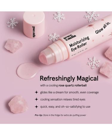 grace & stella Under Eye Brightener with Rose Quartz Rollerball - Hyaluronic Acid & Caffeine Eye Serum for Dark Circles & Puffiness - Valentines Day Gifts Travel Size Toiletries (15ml / 0.51floz) Moisturizing Eye Serum wit  - Buy Online on GoSupps.com