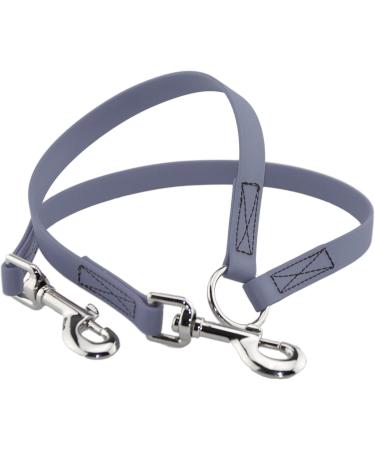 Buy BioThane Coupling for Two Dogs - 0.5m Grey Leash Custom Width | Durable & Versatile Dog Coupling - Buy Online on GoSupps.com