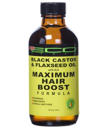 ECOCO Eco Style Black Castor Oil & Flaxseed Oil Maximum Hair Growth Formula  4 Ounce SG_B077JY18MH_US