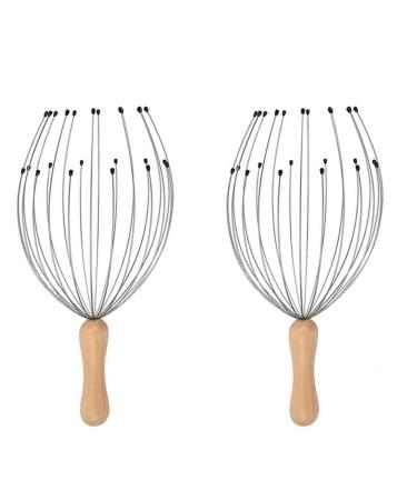 2x head massage spider-with 24 claw-headed skin massage devices Premium Head massager for head scratches for deep relaxation hair stimulation and stress relief massage ideal as a gift