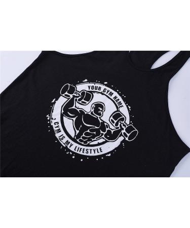 Cabeen Men's Gym Vest Tank Top - Bodybuilding Fitness Shirt (Black, Large) - Buy Online on GoSupps.com