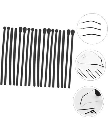 Coheali Black Pebble Gel Glasses Leg Covers - 12 Pairs Silicone Accessories for Secure Hold | 7x0.45cm Glasses Strap Holder - Buy Online on GoSupps.com