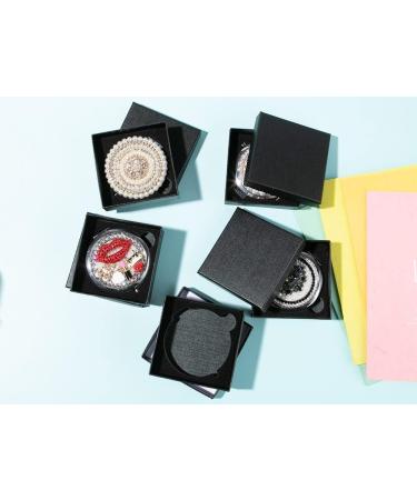 Sheng Handmade Diamond Folding Travel Compact Mirror | Rhinestone Makeup Mirror 1X/2X Magnification | Portable Pumpkin Car Design - Buy Online on GoSupps.com