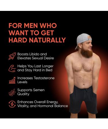 All Natural Hard Supplement for Endurance - 120 Vegan Capsules | Enhance Performance & Stamina - Buy Online on GoSupps.com