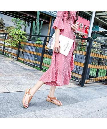 Handmade Dots Suede Gold Circle Chain Flip-Flops for Women | Comfort & Breathability | Size 5 - Shop Now! - Buy Online on GoSupps.com