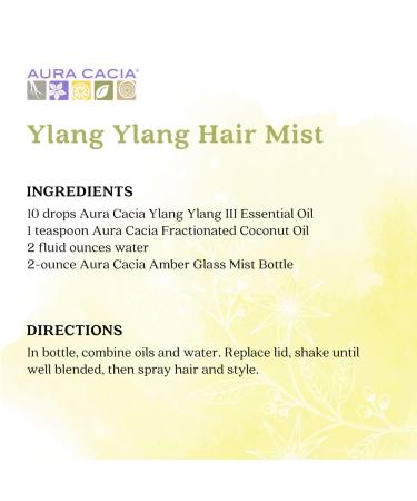 Aura Cacia Ylang Ylang Essential Oil - 100% Pure, 0.5 fl oz (15 ml) - Buy Online on GoSupps.com