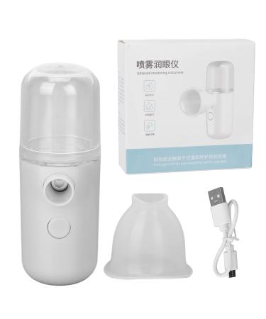 Eye Sprayer Moisturizing Comfortable Care Convenient Practical Compact Portable USB Charging Beauty Tools for Women (White)
