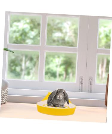 HANABASS Box Pet Potty Urinal Small Animals Toilet Rabbit Toilet Pet Pee Toilet Chinchilla Bedding White Abs 24.5X18.5cm White - Buy Online on GoSupps.com