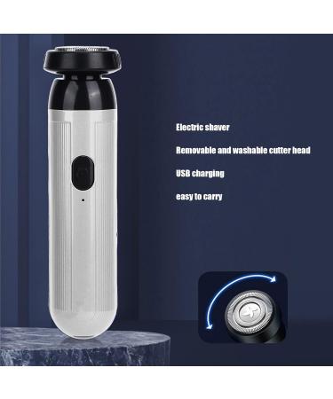 Electric Shaver Electric Beard Trimmer Portable Cleaning for Men (Silver) - Buy Online on GoSupps.com