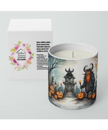 Krampus Soy Candle - Spooky Halloween & Christmas Home Decor | Caroline's Treasures 10oz Decorative Candle Perfect for Gifts & Office - Buy Online on GoSupps.com