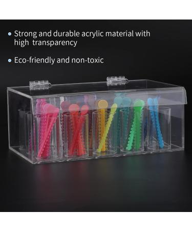 LVCHEN Orthodontic Ligature Tie Box with Lid - Dental Acrylic Dispenser for Elastic Rubber Ties - Buy Online on GoSupps.com