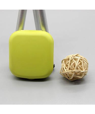 ULAFBWUR Portable Plastic Contact Lens Storage Box Case with Mirror - Yellow | Ideal for Glasses & Travel - Buy Online on GoSupps.com