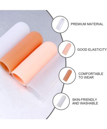 Buy 4 Pairs Finger Cots - Finger Sleeves & Thumb Protectors for Support | International Shipping Available - Buy Online on GoSupps.com