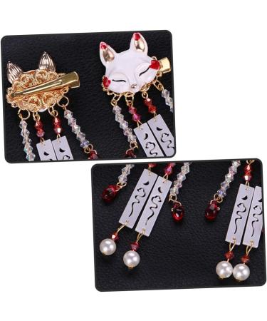 Mikinona 1 Pair Tassel Drop Barrette Alligator Hair Clips Chinese Hair Accessories Women Tassel Hair Clip Tassel Hairpin Tassel Animal Hair Clip Chinese Tassel Hair Clips Tassel Barrette - Buy Online on GoSupps.com