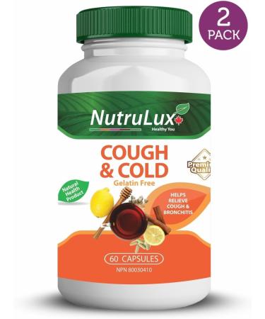 NutruLux Cough & Cold Capsules with 50mg Ocimum Tenuiflorum Halal Vegan Gelatin-Free Respiratory Health Supplement 120 Capsules (Pack of 2) - Buy Online on GoSupps.com