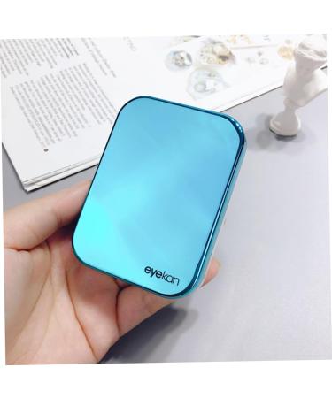 Buy Healvian Travel Case for Contact Lenses - Durable Plastic Container Mirror & Holder - Convenient Storage for Glasses & Lens Care - 8.3x6.2x2.1cm - Blue - Buy Online on GoSupps.com