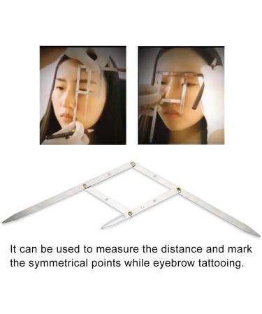 ANGGREK Microblading Caliper Gold Stainless Steel Measuring Tool for Permanent Makeup Stencil Three-point Positioning Balance Ruler - Buy Online on GoSupps.com