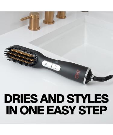 CHI 3-in-1 Hot Smoothing Dryer Brush | Smooth Shiny Blowout & Frizz Control | Detangles Hair & Seals Moisture | Cruelty-Free International Shipping - Buy Online on GoSupps.com