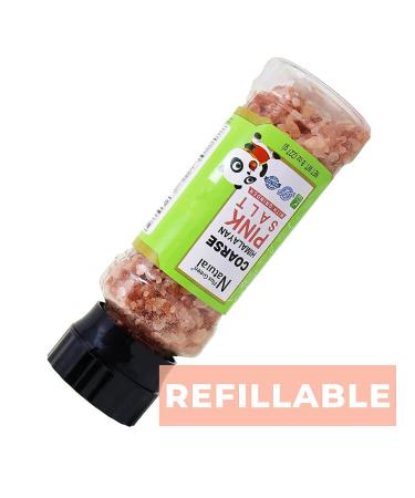 Himalayan Pink Salt Coarse Grinder 8 oz - Unrefined Non-Idoized Halal Kosher - Healthy Minerals for Cooking - Buy Online on GoSupps.com
