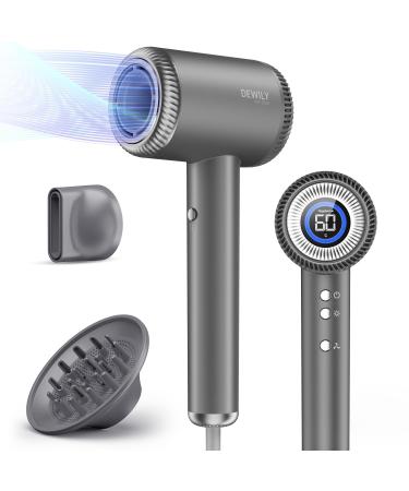 Professional Ionic Hair Dryer - Quick Drying High Speed Motor 110 000 RPM 300 Million Negative Ions with Diffuser LED Availability