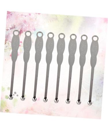 Mobestech 100pcs Ear Spoon Wax Curette - Stainless Steel Ear Cleaner Earpick (6x0.6cm) - International Shipping Available - Buy Online on GoSupps.com