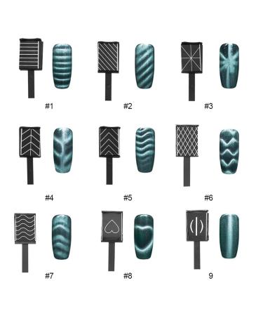 Cat Eye Magnets for Nails - 11-Piece Spider Gel Nail Art Set UV Polish Magnet 3D Magnetic LED Polish & Magic Magnet Stick - Buy Online on GoSupps.com
