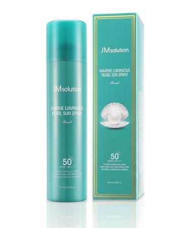 JM Solution Marine Luminous Pearl Sun Protection Sun Spray SPF50+PA++++ 180ml Korean cosmetics 6.08 Fl Oz (Pack of 1)