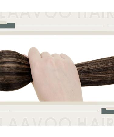 LAAVOO Micro Loop Hair Extensions - Brown Balayage Ombre Real Hair 50g #2/8/2 35cm for Easy International Shipping - Buy Online on GoSupps.com