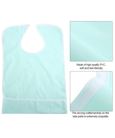 Soft & Comfortable Adult Bibs | Waterproof Washable Foam Bibs for Seniors & Disabled - 23x13x1cm Green - Buy Online on GoSupps.com