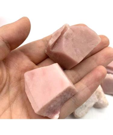 Natural Crystal 200 Grams of Natural Rough Pink Opal Crystal Stone ningxiao - Buy Online on GoSupps.com