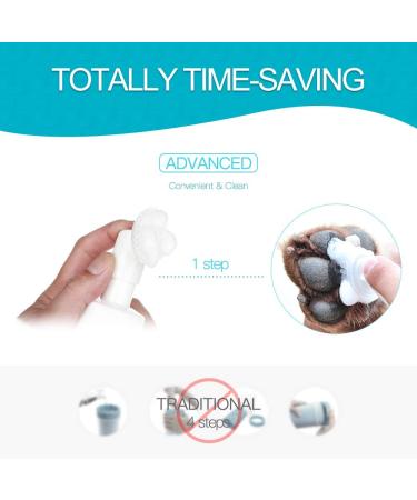 PUPMATE Paw Cleaner: Waterless Shampoo for Dogs and Cats - Silicone Grooming Brush - Rose Scented - 6.8 oz - Buy Online on GoSupps.com