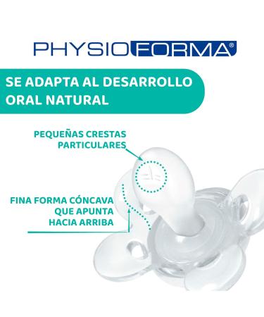 Chicco Physioforma Comfort Pacifier 0-6 Months - Silicone Sucker 2-Pack | Supports Breathing & Oral Development - Buy Online on GoSupps.com