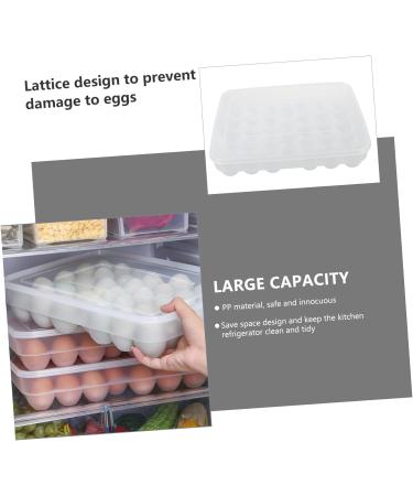 34 Egg Preservation Box Plastic Container Fridge Egg Holder Tray Plastic Egg Tray With re-usable - Buy Online on GoSupps.com