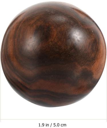 Lalafina 2st Fitness Golfer Hand Training Balls - Wooden Stress Relief & Hand Health Exercise Tools for Adults (5x5x5cm Coffee) - Buy Online on GoSupps.com