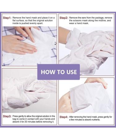 Collagen-Infused Moisturizing Gloves for Dry, Aging, and Cracked Hands - Lavender (3 Pairs) - Buy Online on GoSupps.com