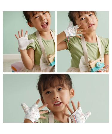 Thumb Sucking Guard Kids Teething Gloves - XX-Large Blue | No Scratch Thumb Kit for Baby Protection - Buy Online on GoSupps.com
