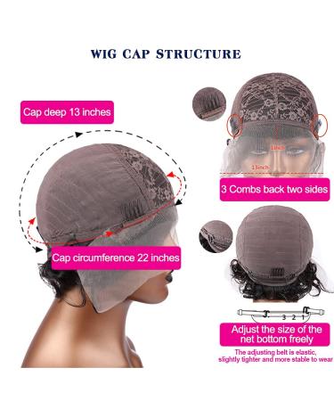 Blonde Pixie Cut Lace Front Wig | Short Curly Human Hair | Pre-Plucked T30 Ombre Brown Highlights - Buy Online on GoSupps.com