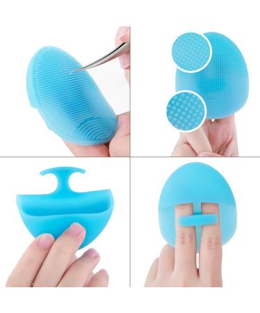INNERNEED Silicone Face Cleanser and Massager Brush - Pack of 4 | Gentle Manual Facial Scrubber for Sensitive and Dry Skin - Buy Online on GoSupps.com