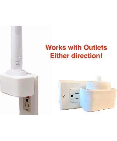 Electric Toothbrush Wall Holder Organizer - White | Burd Oral-B - Charger not Included - Buy Online on GoSupps.com