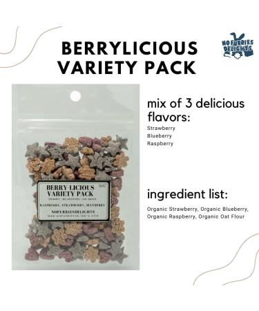 No Furries Delights 100% Organic & All Natural Treat for Rabbit Hamster Guinea Pig Chinchilla Pet Rat Mice Gerbil Bird Healthy Small Animal Enrichment Bonding Training Berrylicious Variety Pack 50g 50 g (Pack of 1) - Buy Online on GoSupps.com