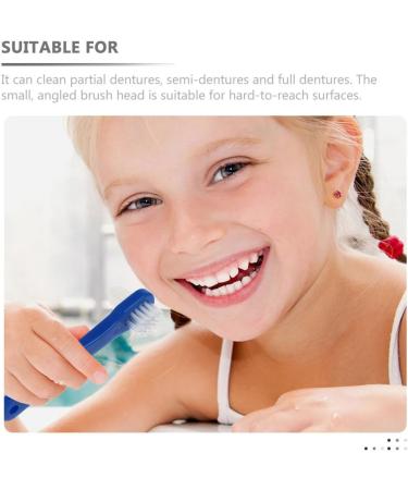 Gleavi 24 StK Double-Headed Toothbrush - Best Hard Toothbrush for Adults | Travel Holder for False Teeth & Prosthetic Cleaning | Word of Mouth Recommended - Buy Online on GoSupps.com