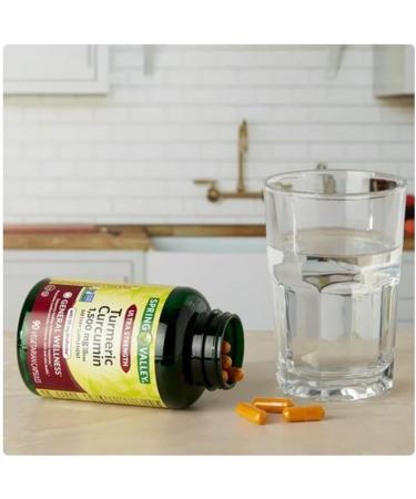 4 TOP CARE Turmeric Curcumin General Wellness Dietary Supplement Vegetarian Capsules 1 500 mg 90 Count - Buy Online on GoSupps.com