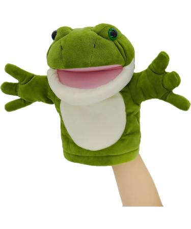 Lilizzhoumax Simulation Frog Hand Puppet Plush Toy - Cute Stuffed Animal for Role-Playing and Early Education - Interactive Kids Gift - Buy Online on GoSupps.com