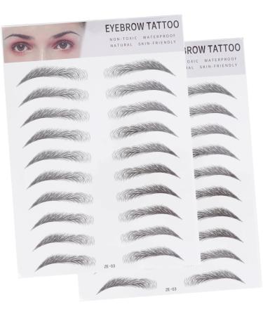 FOMIYES 6 Pcs 3d Eyebrow Stickers Natural Eyebrow Sticker Eyebrow Transfer Stickers Template Water Proof 6d - Buy Online on GoSupps.com