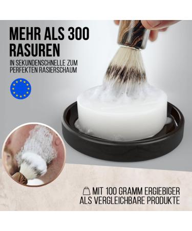 Barbear Shaving Soap de Luxe | 100g Jumbo Size | Vegan Razor Cream Alternative | Handmade Sandalwood Foam Formula - Buy Online on GoSupps.com