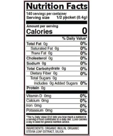 Sweetleaf Organic Stevia Sweetener 56g 70 Packets (Pack of 1) - Buy Online on GoSupps.com