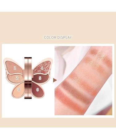  Krmoau Makeup Eyeshadow Palette 6 Unique Colors Eyeshadow Palette Waterproof Eyeshadow Matte Shimmer Makeup High Pigmentation - Buy Online on GoSupps.com