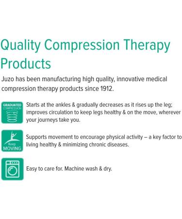 Juzo 4700 Compression Socks 15-20 mmHg - Black Casual Support Socks for Men & Women - International Shipping Available - Buy Online on GoSupps.com