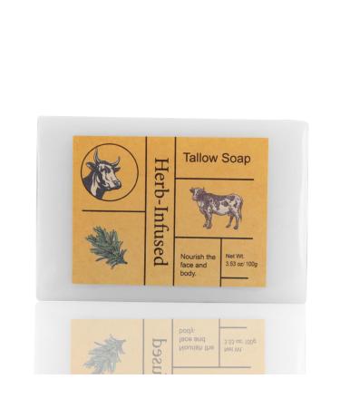 Tallow soap - Natural Organic Soap - Beef Tallow Skin Care - Moisturizing Tallow Handmade Soap - Face&Body Cleaning Soap Bar - Nourish Skincare Oil Control Face Soap 100g