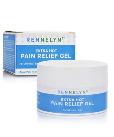 Rennelyn Pain Relief Gel Fast Acting for Muscle Joint & Back Pain Targeted Pain Relief Long Lasting Heat Sensation Rich in Natural Extracts 50g